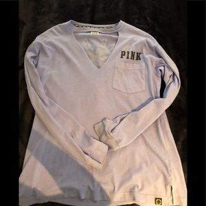 PINK purple long sleeve tee